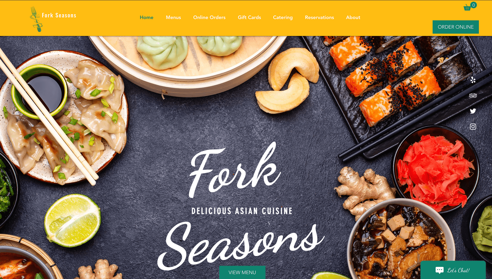Fork Seasons website preview